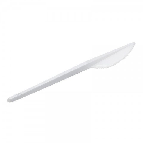 Нож столовый белый  (10 шт/упак), арт. 71003