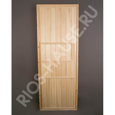 Дверь глухая 1900х700, класс А, коробка из липы, ТМ "Бацькина баня" , арт. 30403
