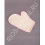 Рукавичка из хлопка "Нежность" ТМ "Бацькина баня"(розовый кант), арт. 15011