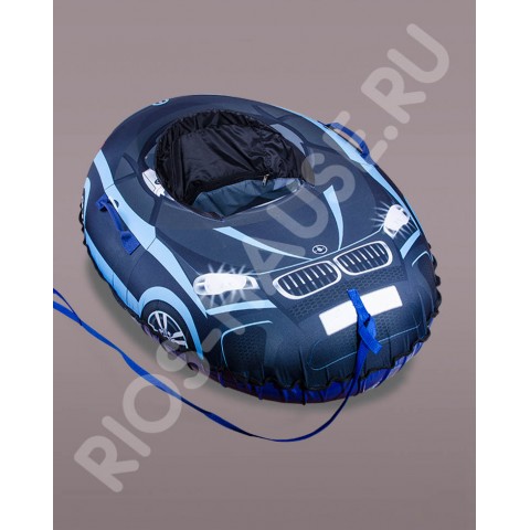 Санки надувные «Super Cars», синий диаметр 125/100 см.